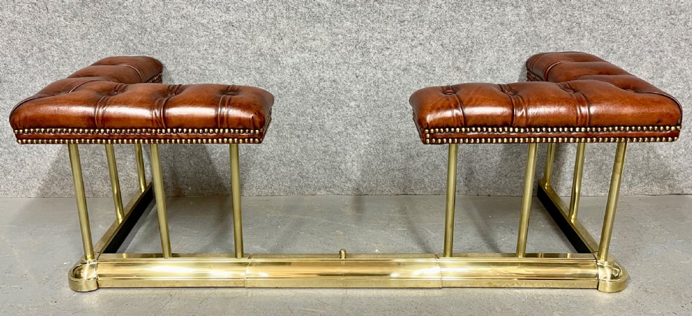 Extendable Brass & Leather Club Fender View VI