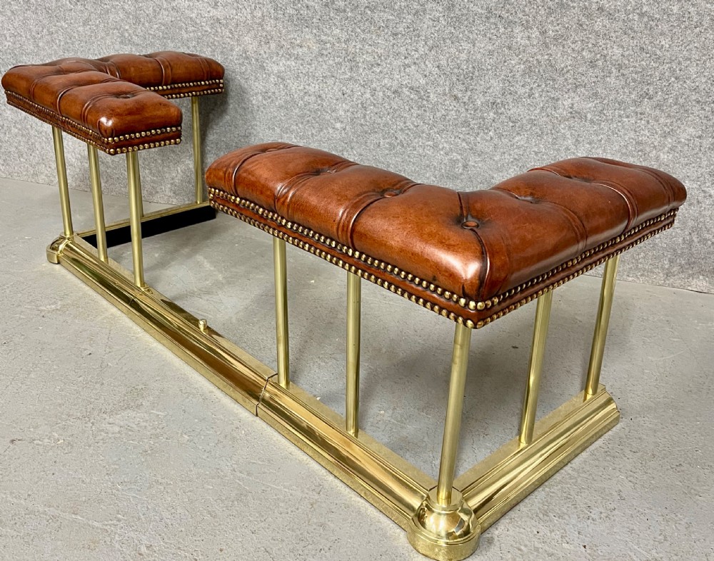 Extendable Brass & Leather Club Fender View III