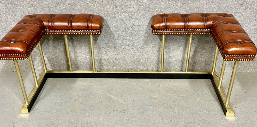 Extendable Brass & Leather Club Fender View IV