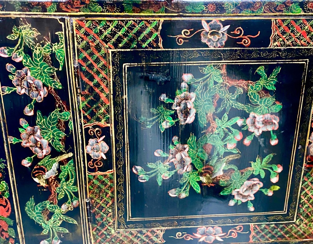 Late Chinese Qing Dynasty Freestanding Cabinet View X