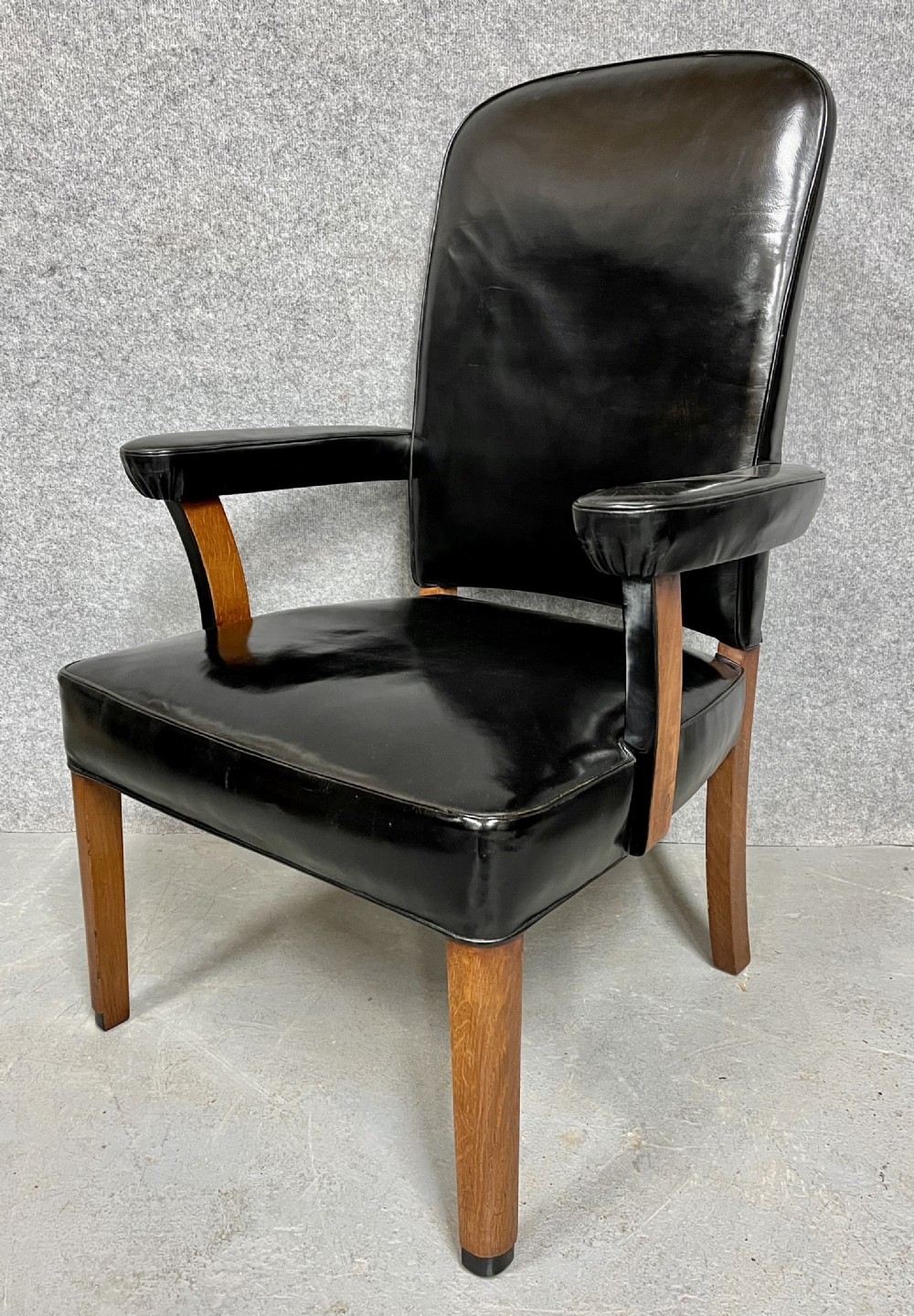 Art Deco Style Leather Desk Chair
