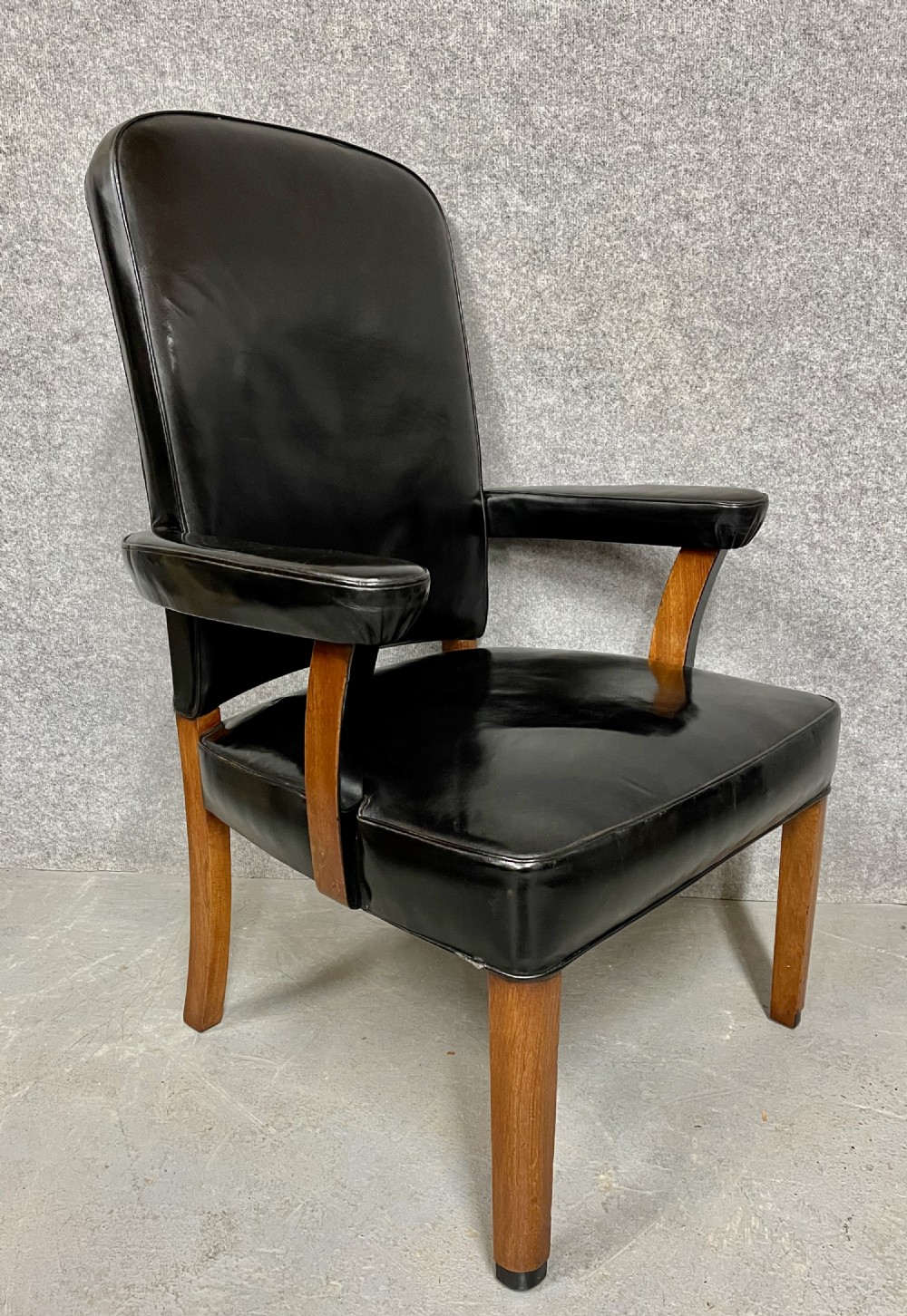 Art Deco Style Leather Desk Chair View II