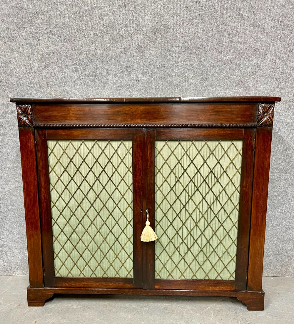 Small Regency Rosewood Side Cabinet