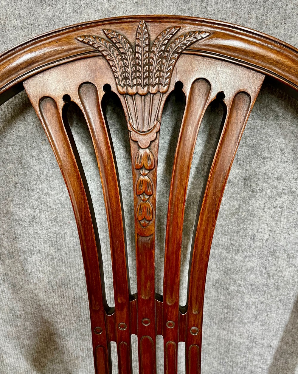 Mahogany Revolving Desk Chair View III