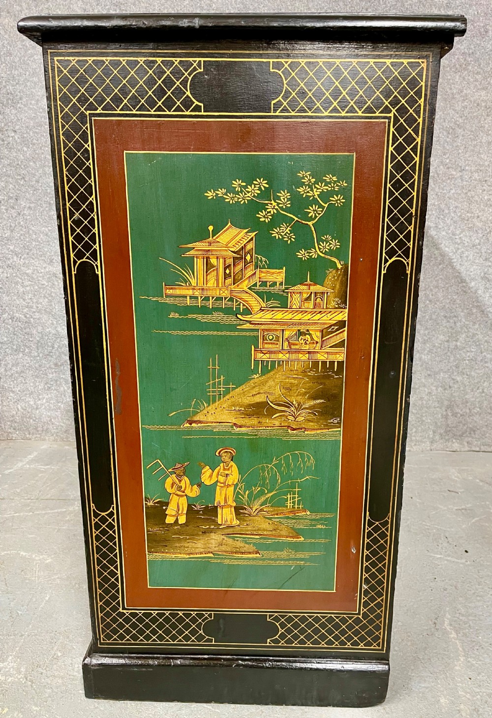 Chinoiserie Lacquered Side Cabinet View V