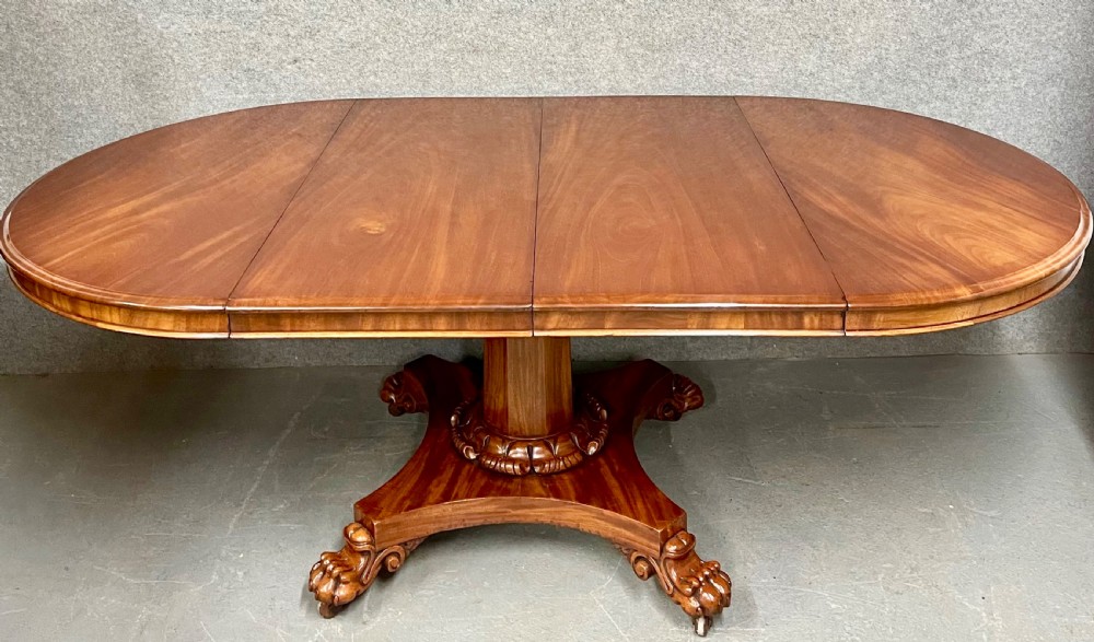 Antique Extending 2 Leaf Dining Table