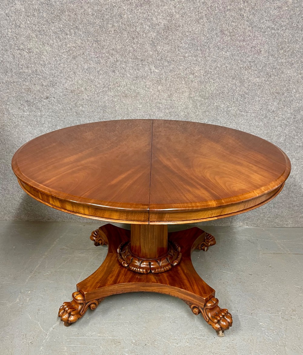 Antique Extending 2 Leaf Dining Table View V