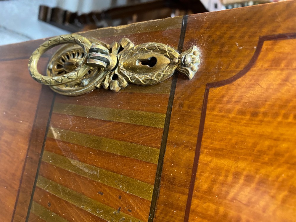 Fine Antique Satinwood and Inlaid Wardrobe View X