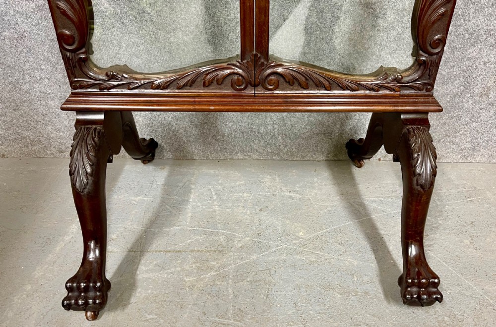 Antique Mahogany & Plate Glass Screen View IV