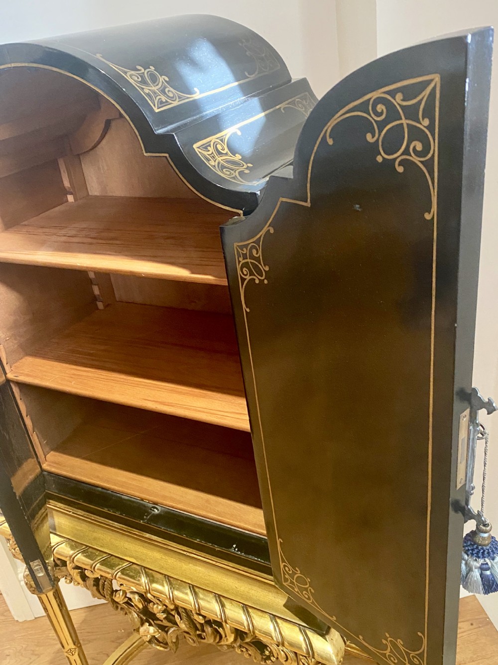 Stunning Chinoiserie Cabinet on Stand View XV
