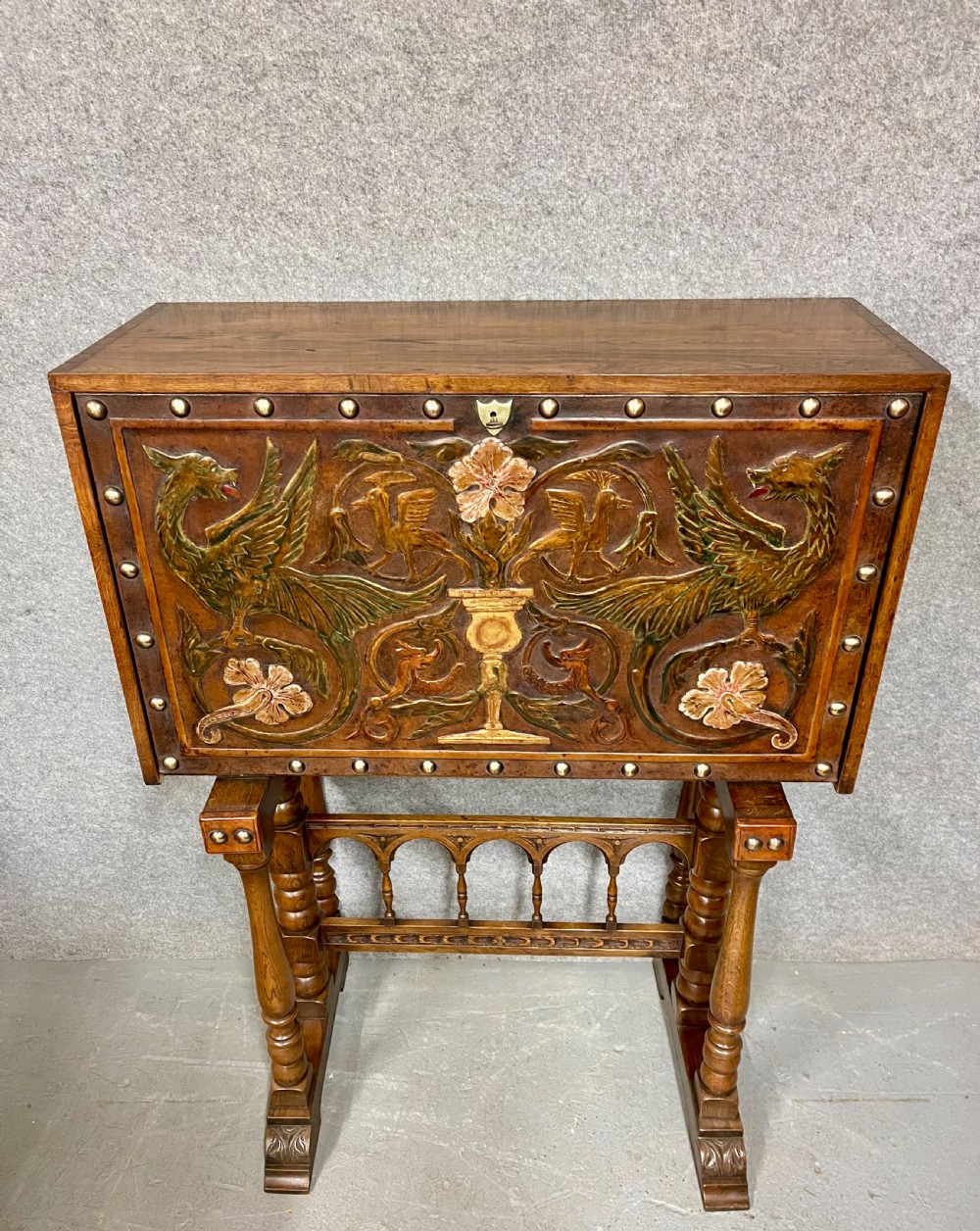 Antique 19th C. Spanish Cocktail Cabinet View IV