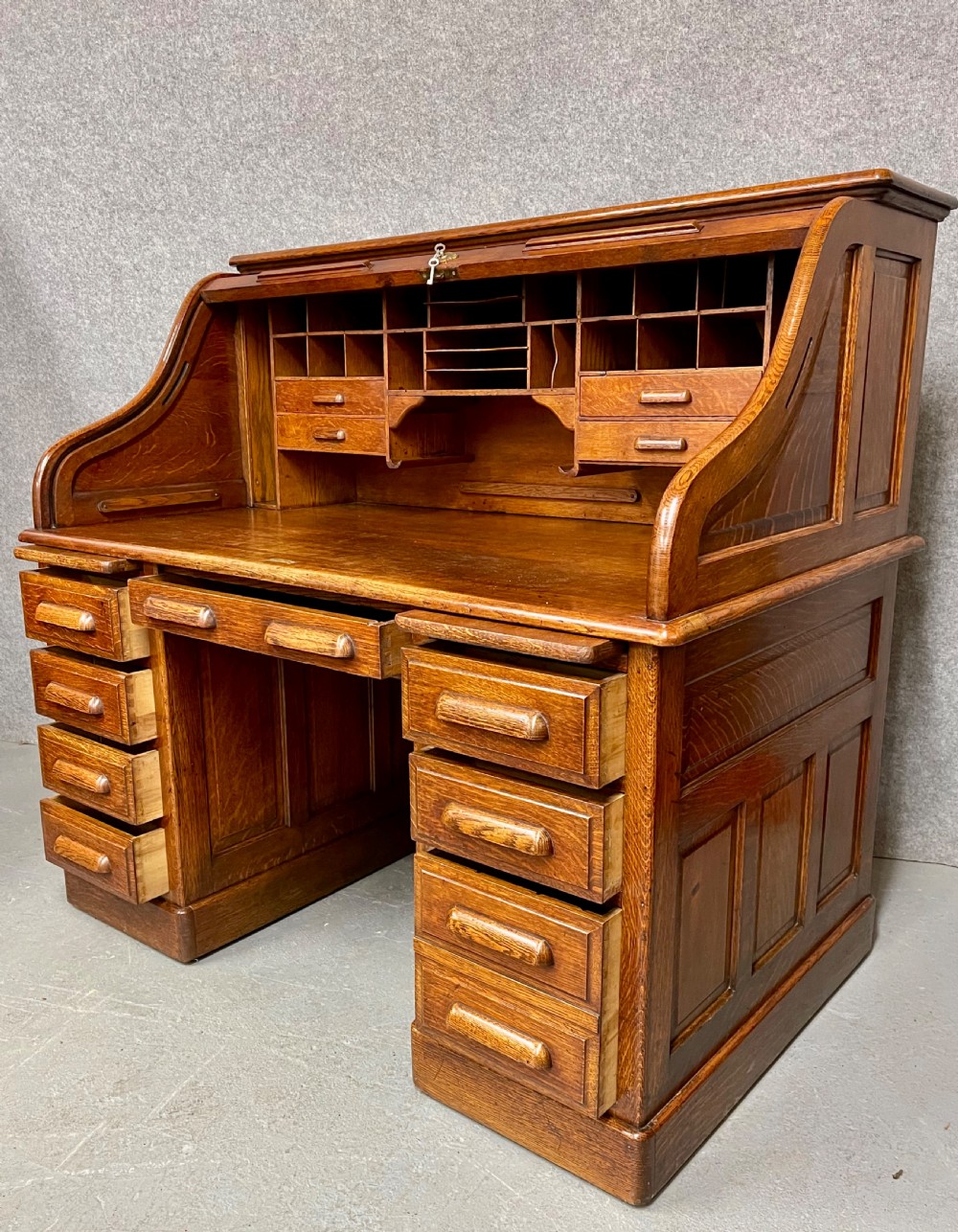 Good Quality Antique Roll Top Desk View II