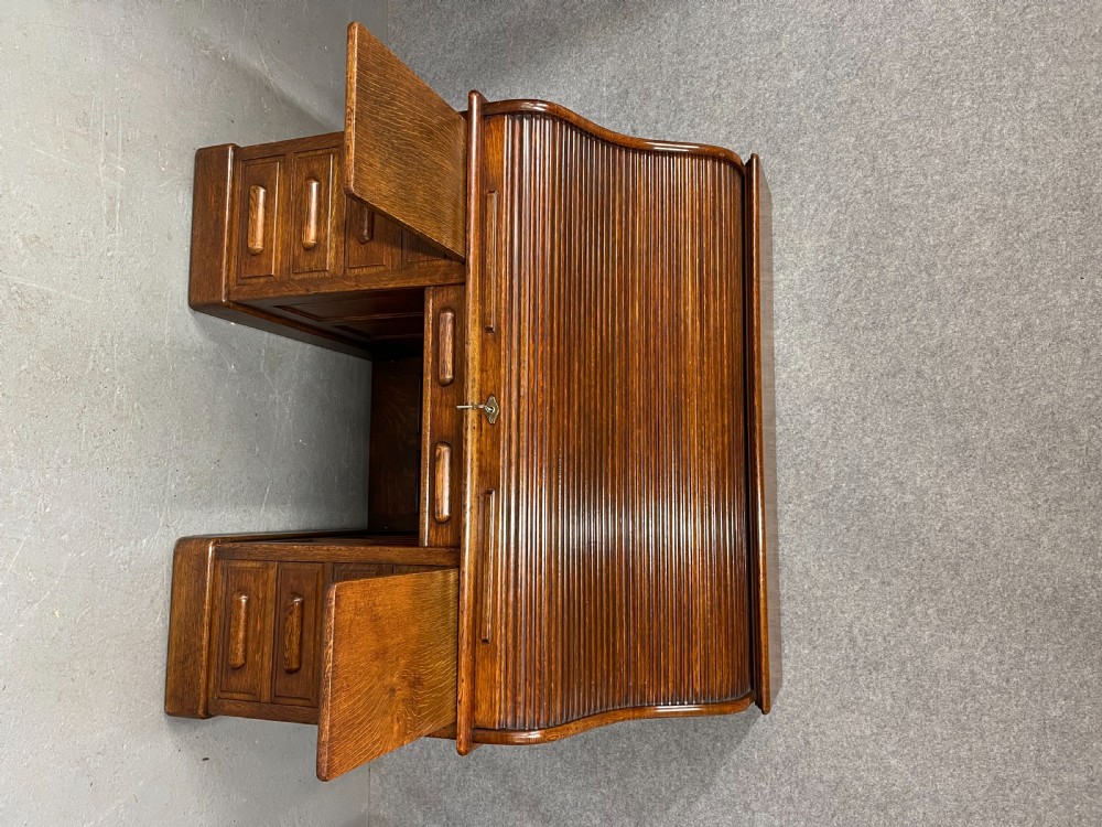 Good Quality Antique Roll Top Desk View IX