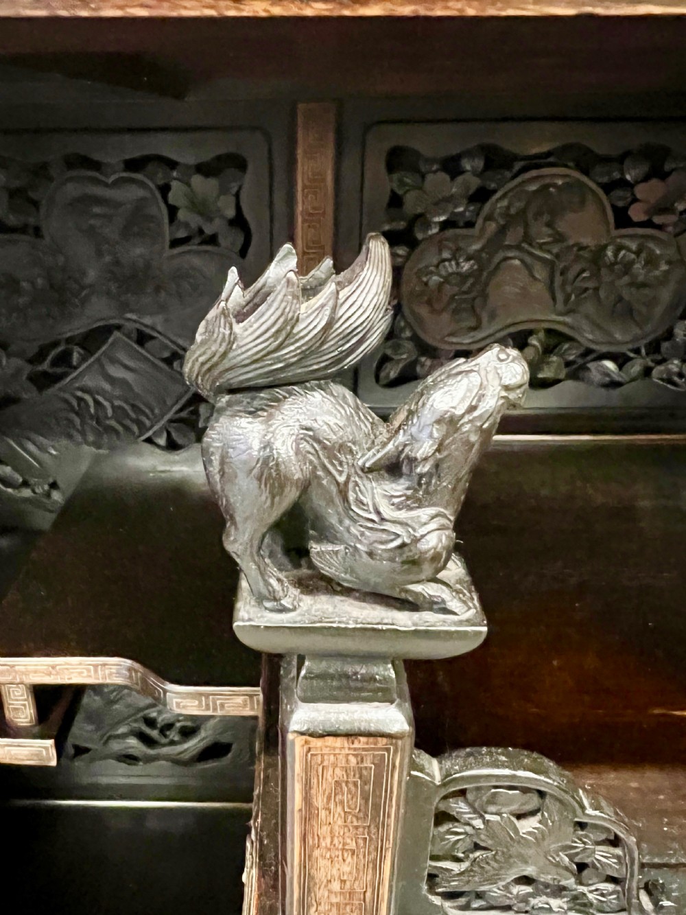 Good Meiji Period Shodana Cabinet View V