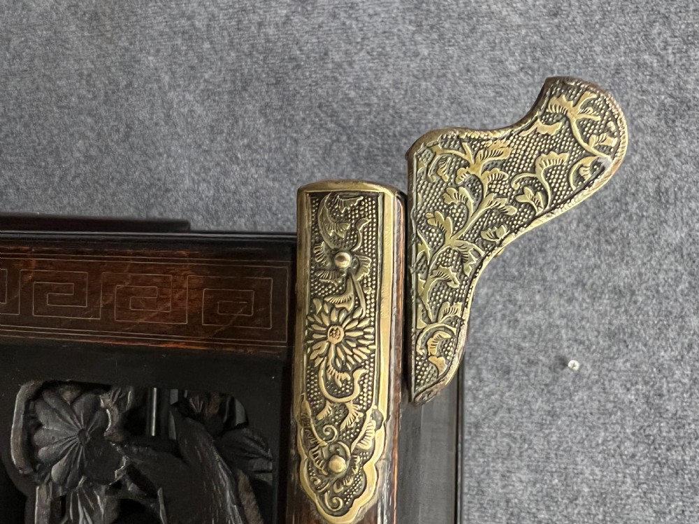 Good Meiji Period Shodana Cabinet View X