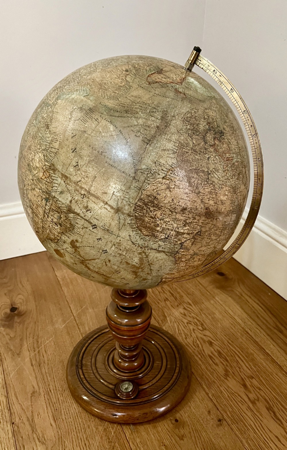 Antique German 36CM Terrestrial Globe