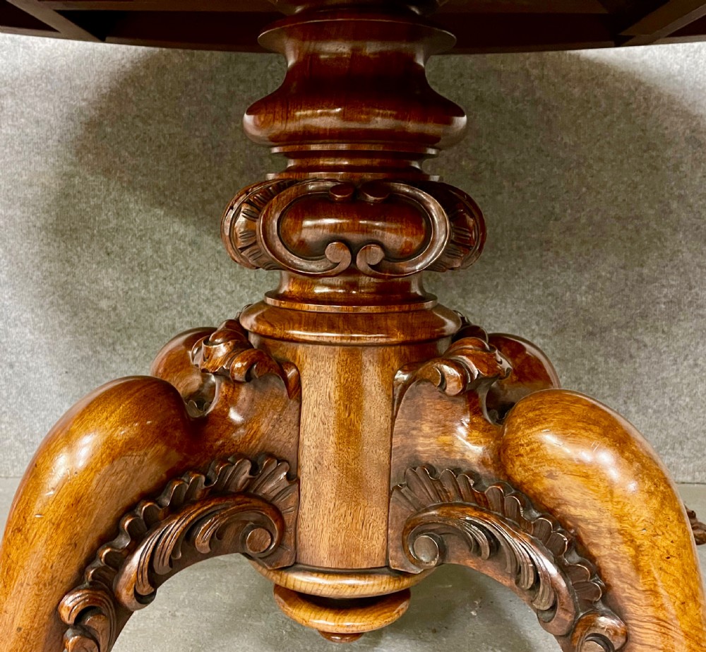 Superior Quality Burr Walnut Dining or Centre Table View VI