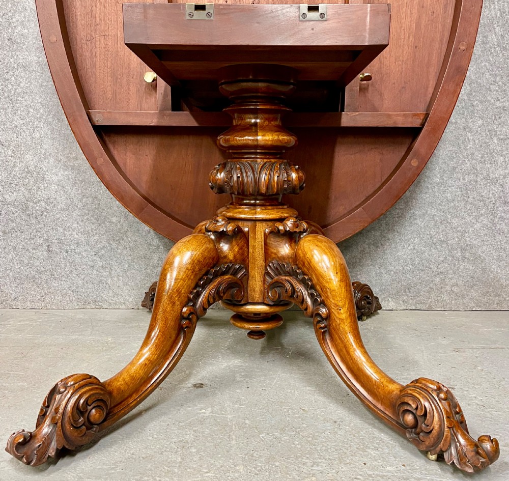 Superior Quality Burr Walnut Dining or Centre Table View VII