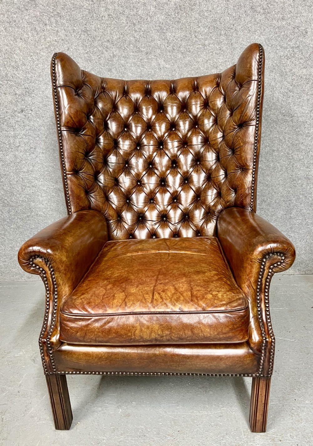 George III Style Leather Armchair