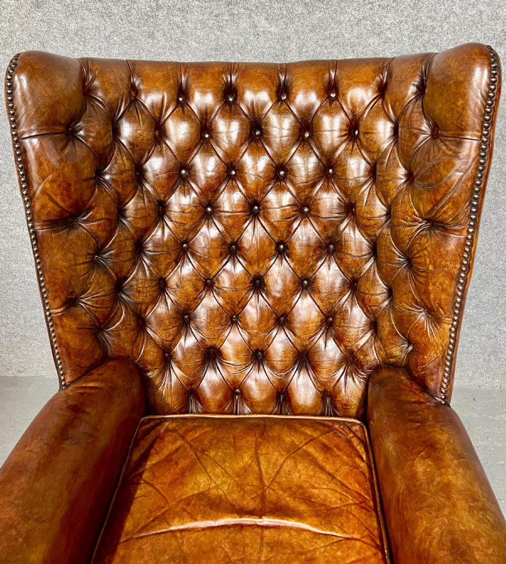 George III Style Leather Armchair View II