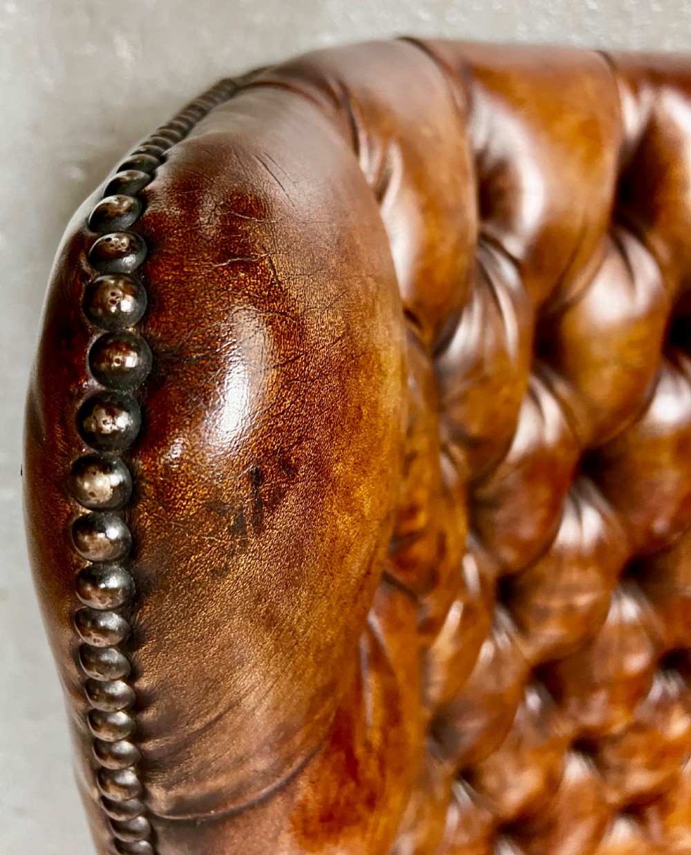 George III Style Leather Armchair View IX