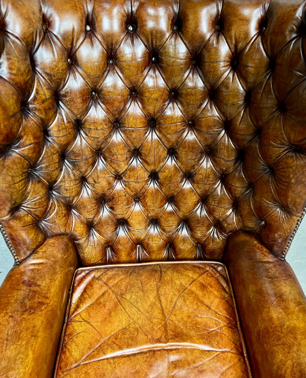 George III Style Leather Armchair View X
