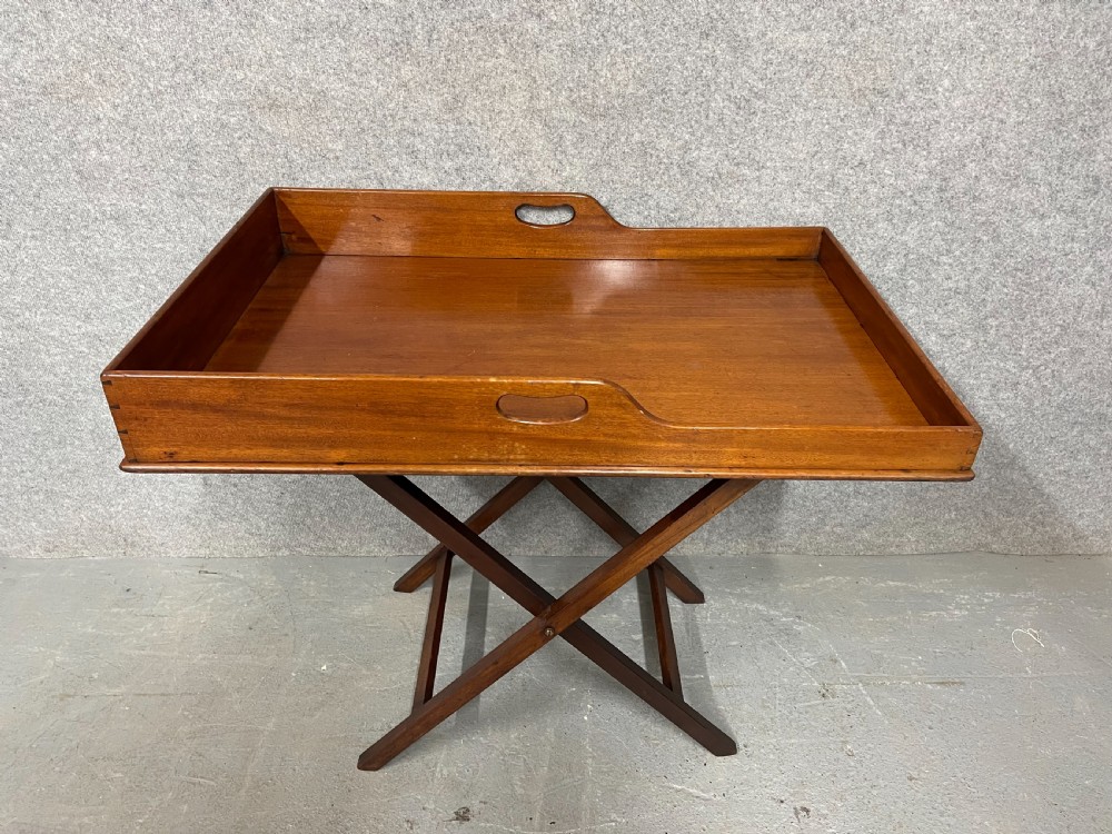 Large Antique Butler's Tray on Stand View IV