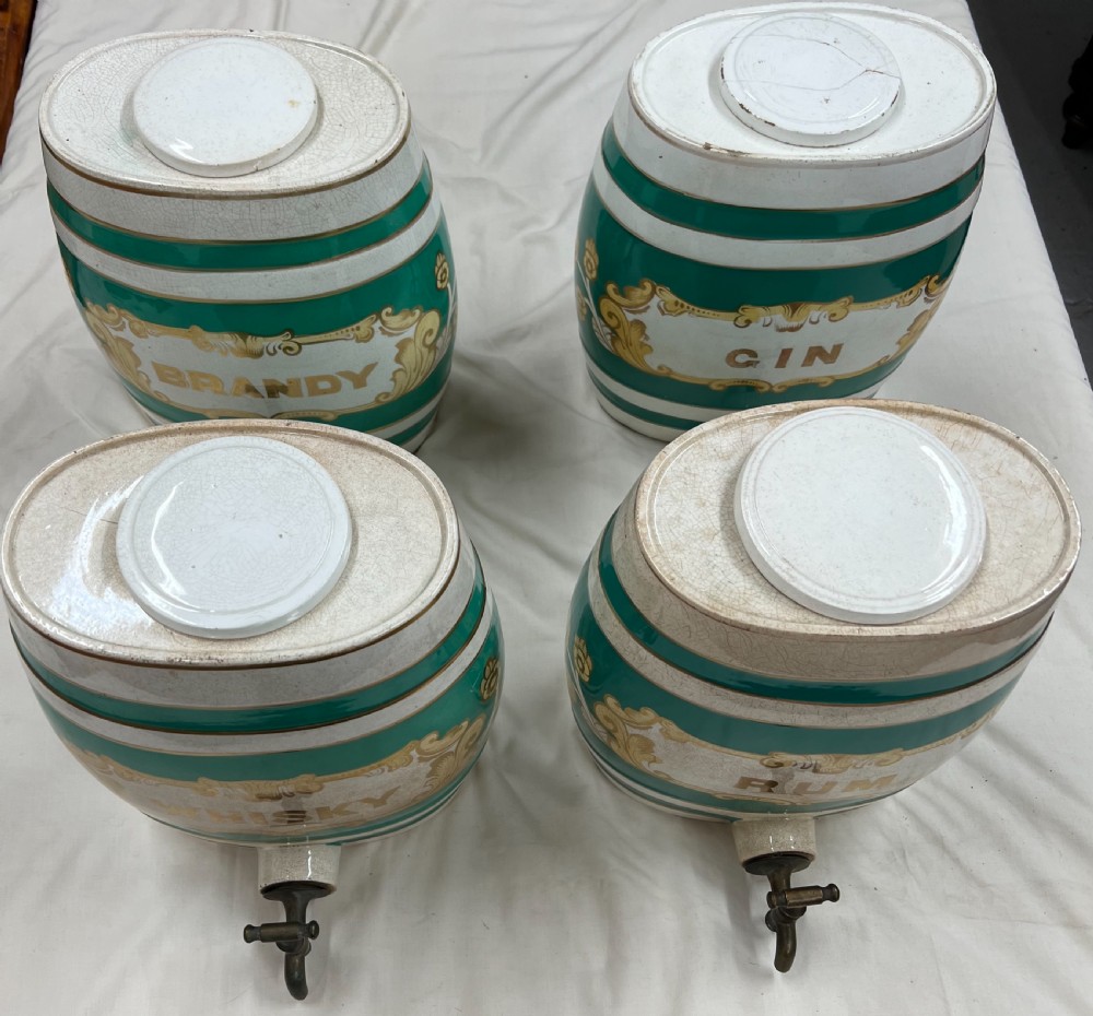 Set of 4 Victorian Spirit Barrels View VI