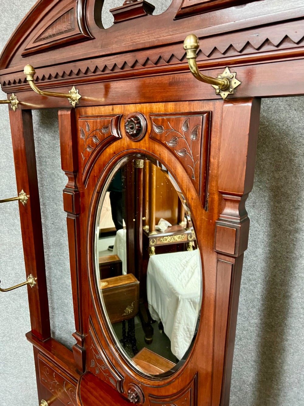 Good Quality Antique Mahogany Hall Stand View IV
