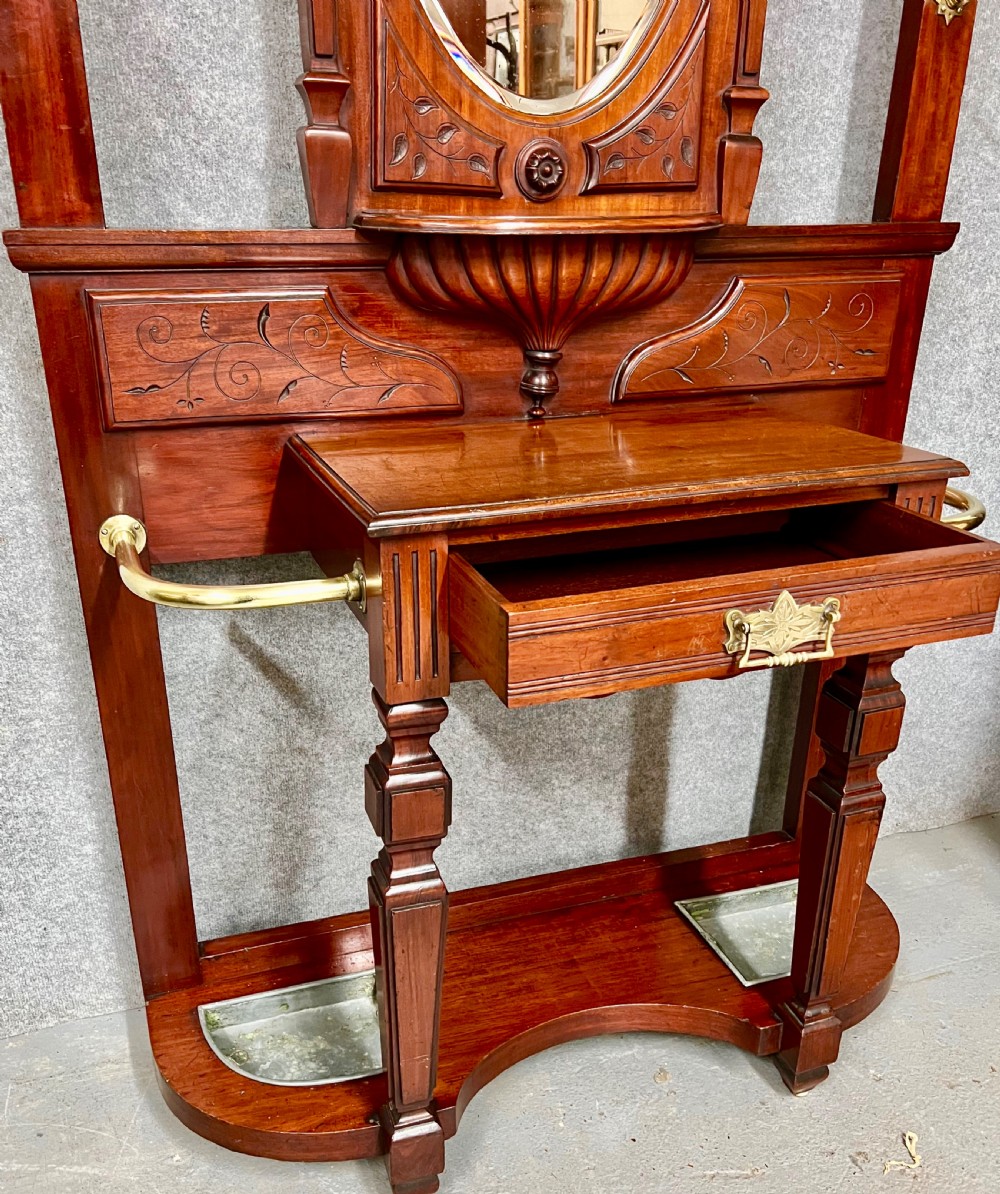 Good Quality Antique Mahogany Hall Stand View IX
