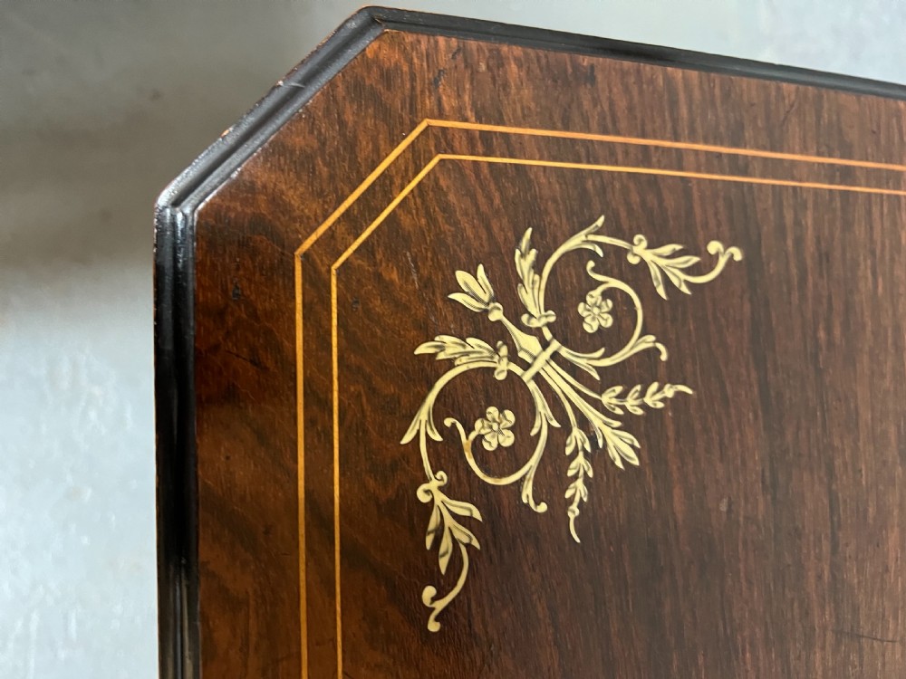 Edwardian Rosewood & Inlaid Baby Sutherland Table View II