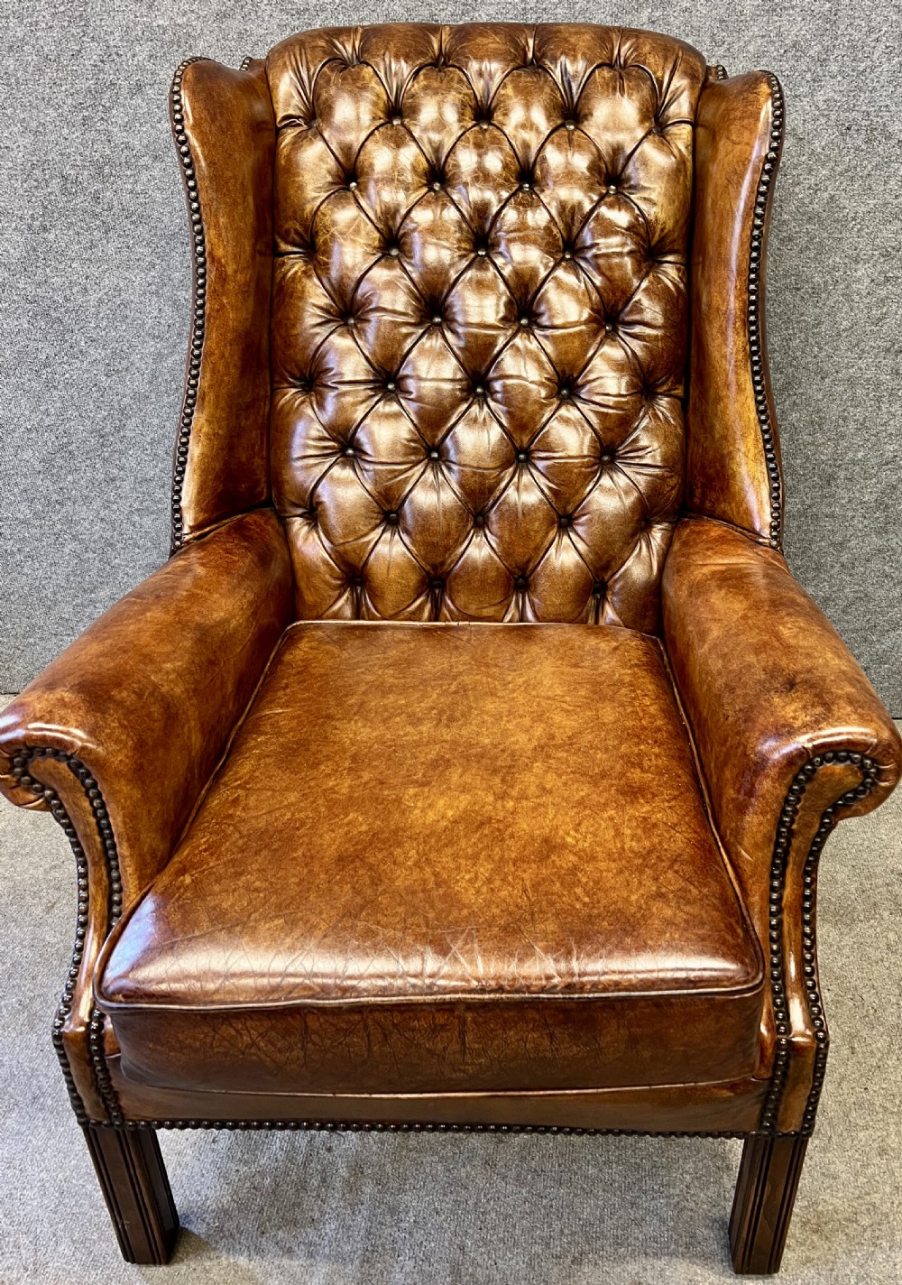 Georgian Style Leather Armchair View III