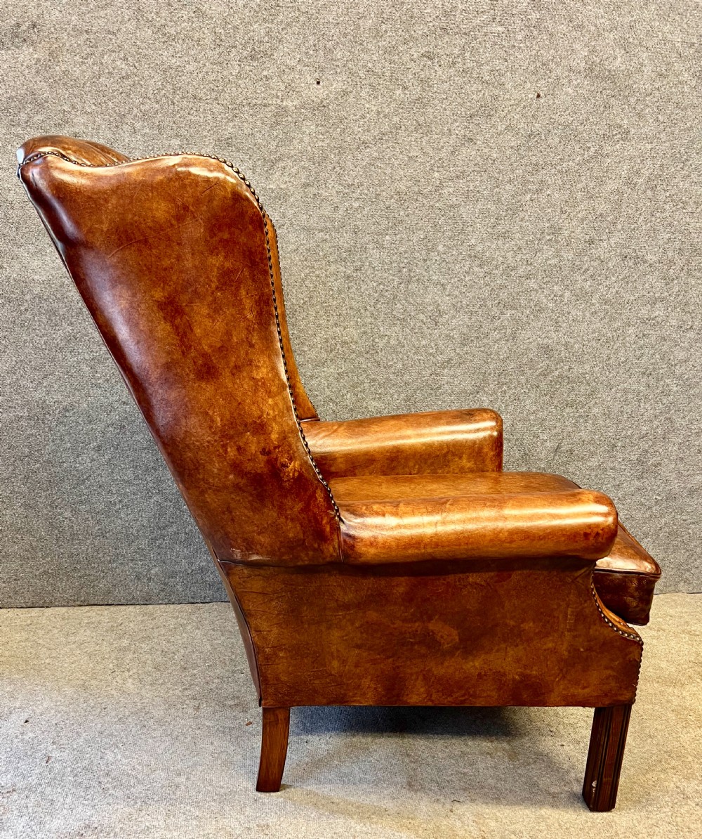 Georgian Style Leather Armchair View VII