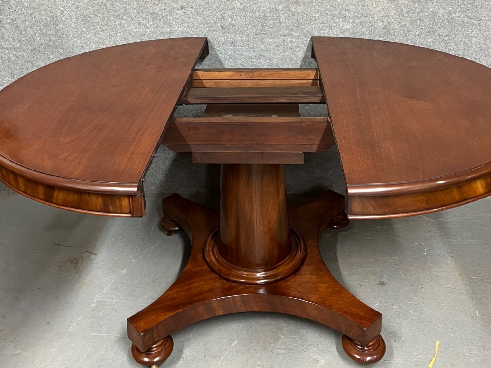 Victorian Mahogany Extending Dining Table View IX