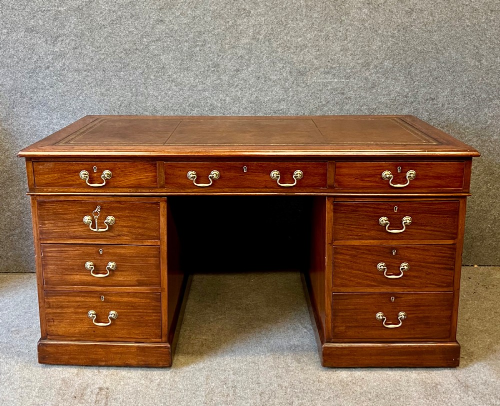 Good Quality Antique Solid Mahogany Desk