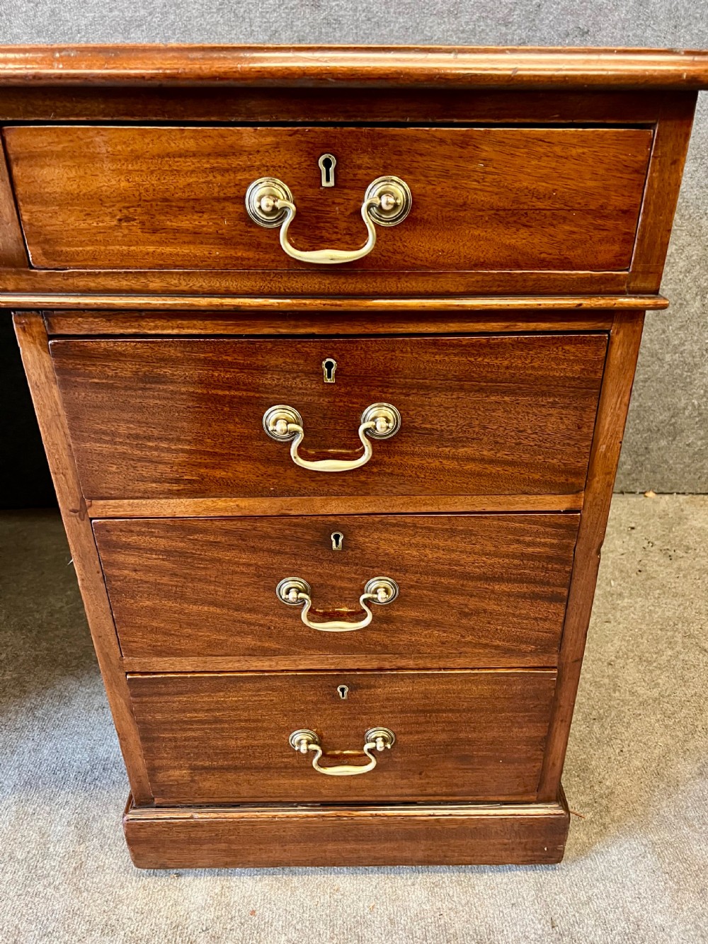 Good Quality Antique Solid Mahogany Desk View III