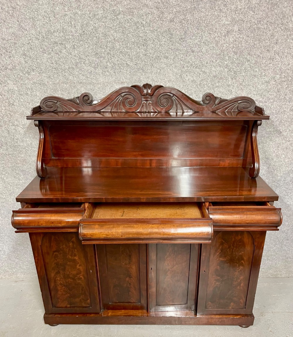 William IV Figured Mahogany Sideboard View II