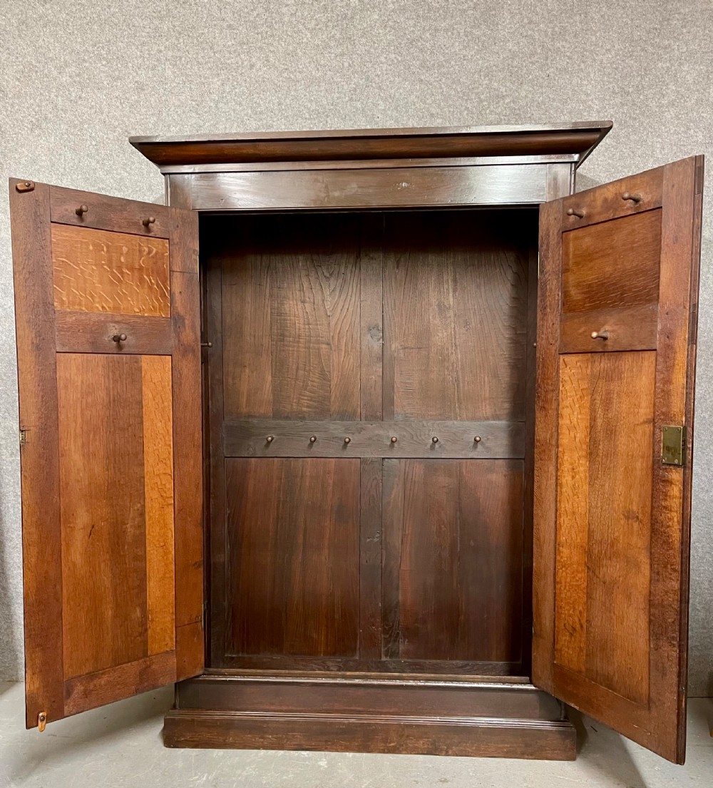 18th. Century Country House Oak Hall cupboard View VI