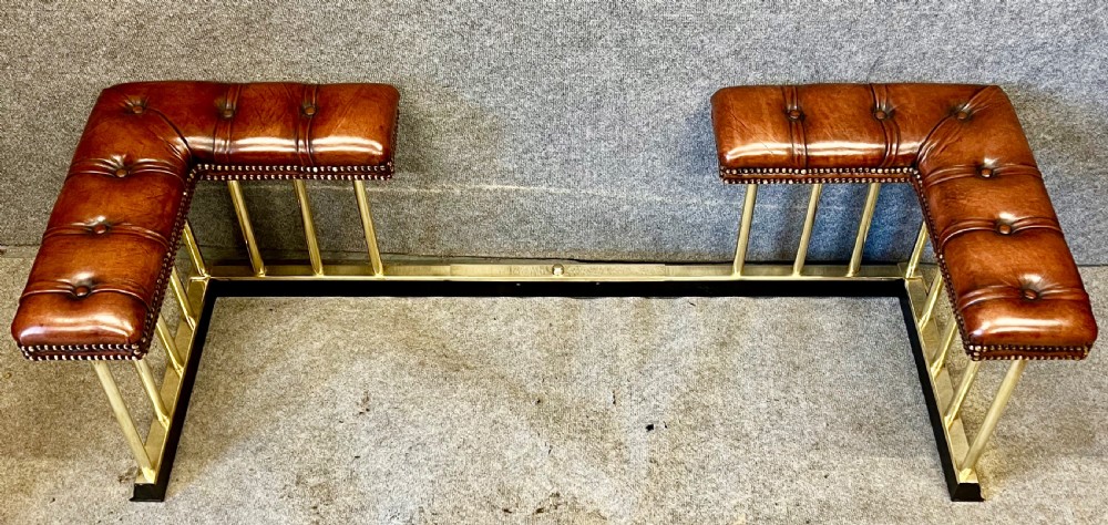 Brass & Leather Adjustable Club Fender View IV