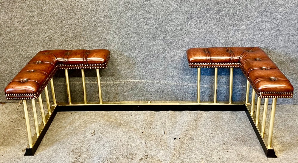 Brass & Leather Adjustable Club Fender View IX