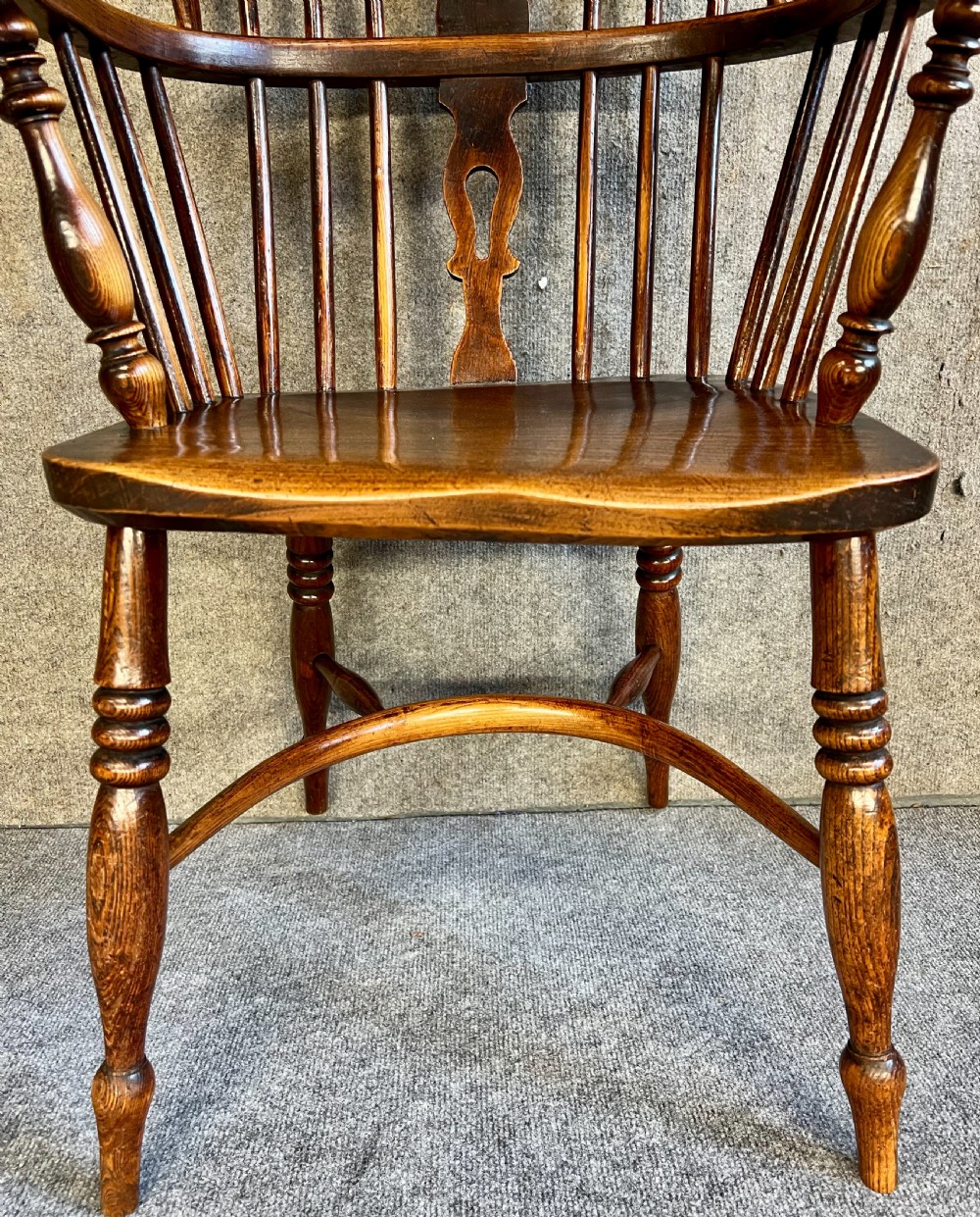 Antique 19th.Century Hoop Back low Windsor Chair View IX