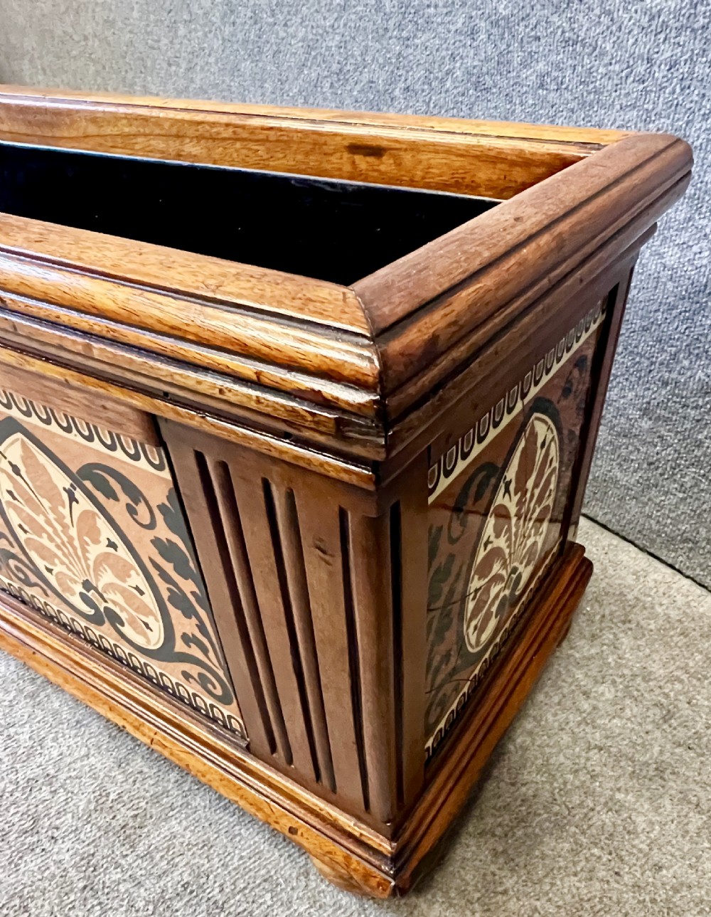 Victorian Walnut & Tiled Planter View III