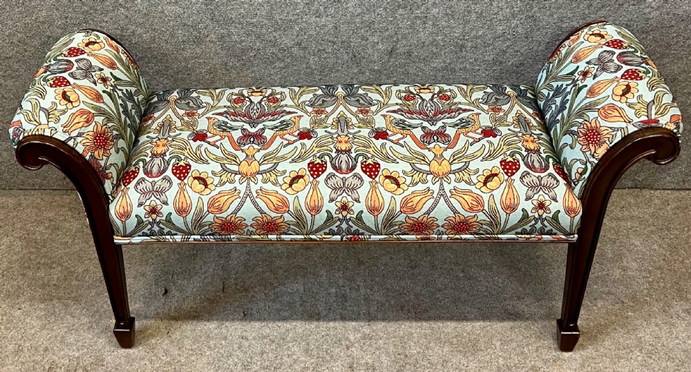 Edwardian Mahogany Window Seat View V