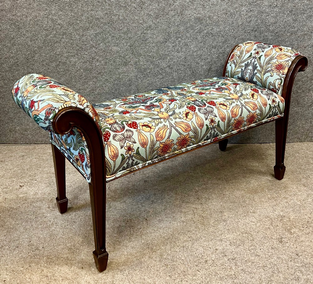 Edwardian Mahogany Window Seat View VII