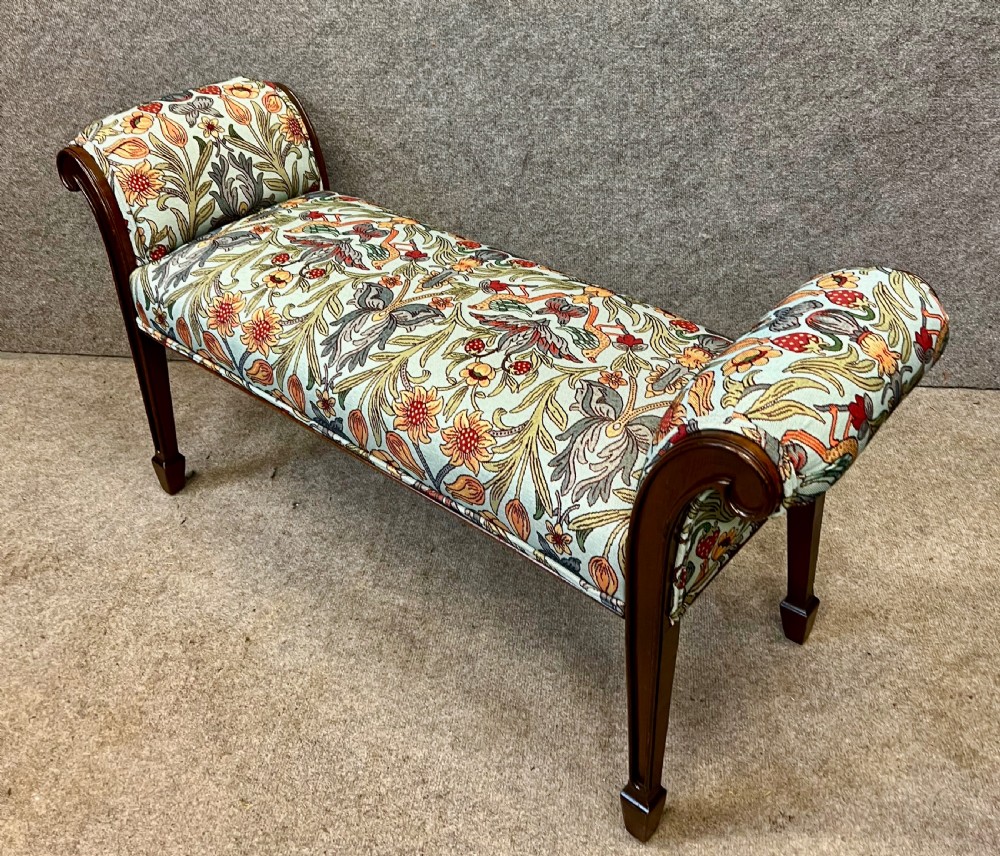 Edwardian Mahogany Window Seat View VIII