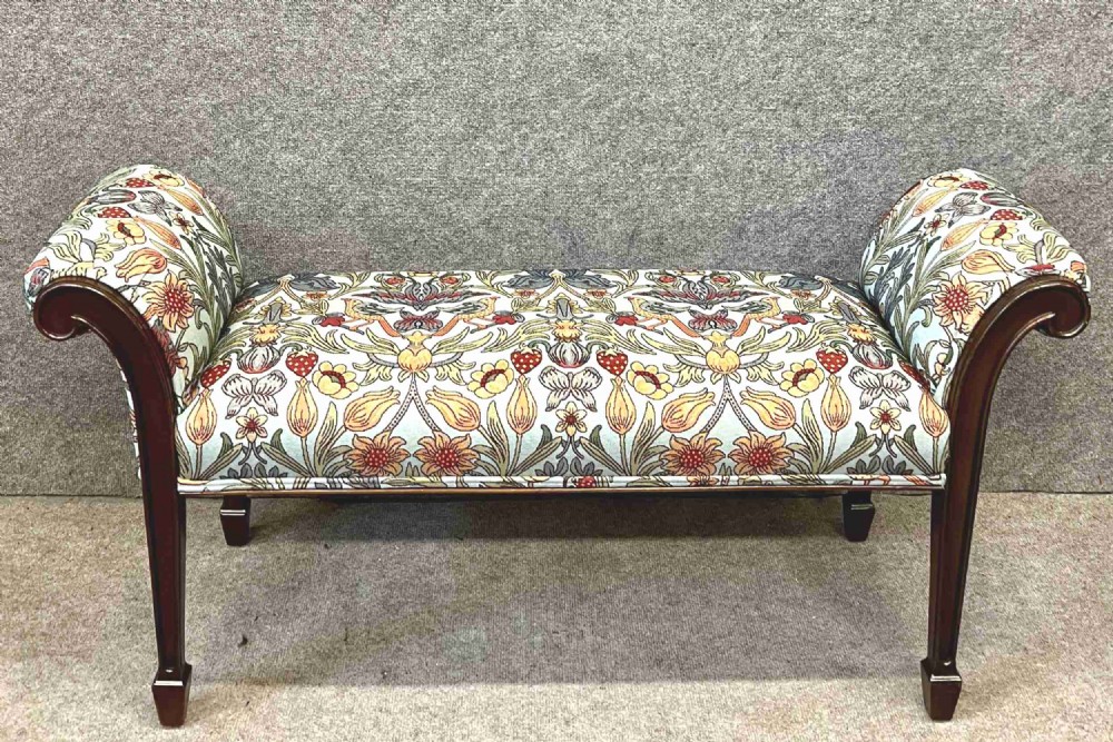 Edwardian Mahogany Window Seat