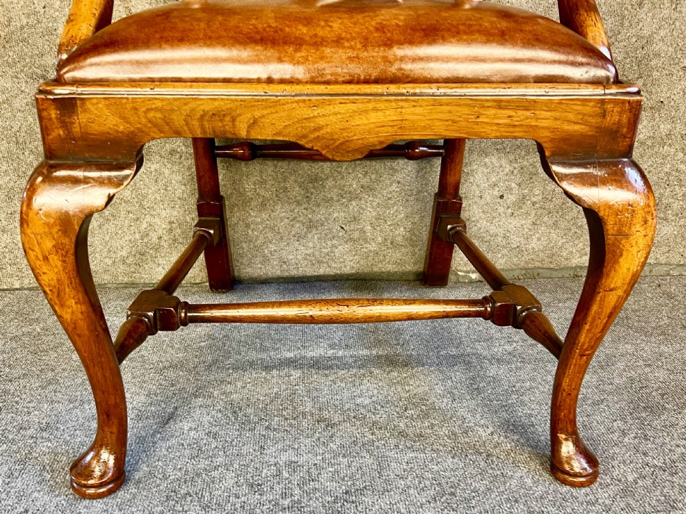 Queen Anne Style Walnut Desk Chair View IV