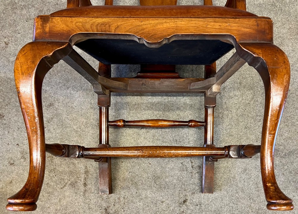 Queen Anne Style Walnut Desk Chair View VI