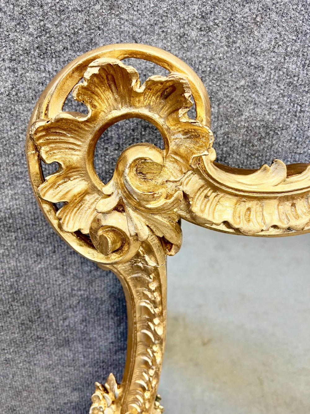 Antique Rococo Gilded Overmantel Mirror View III
