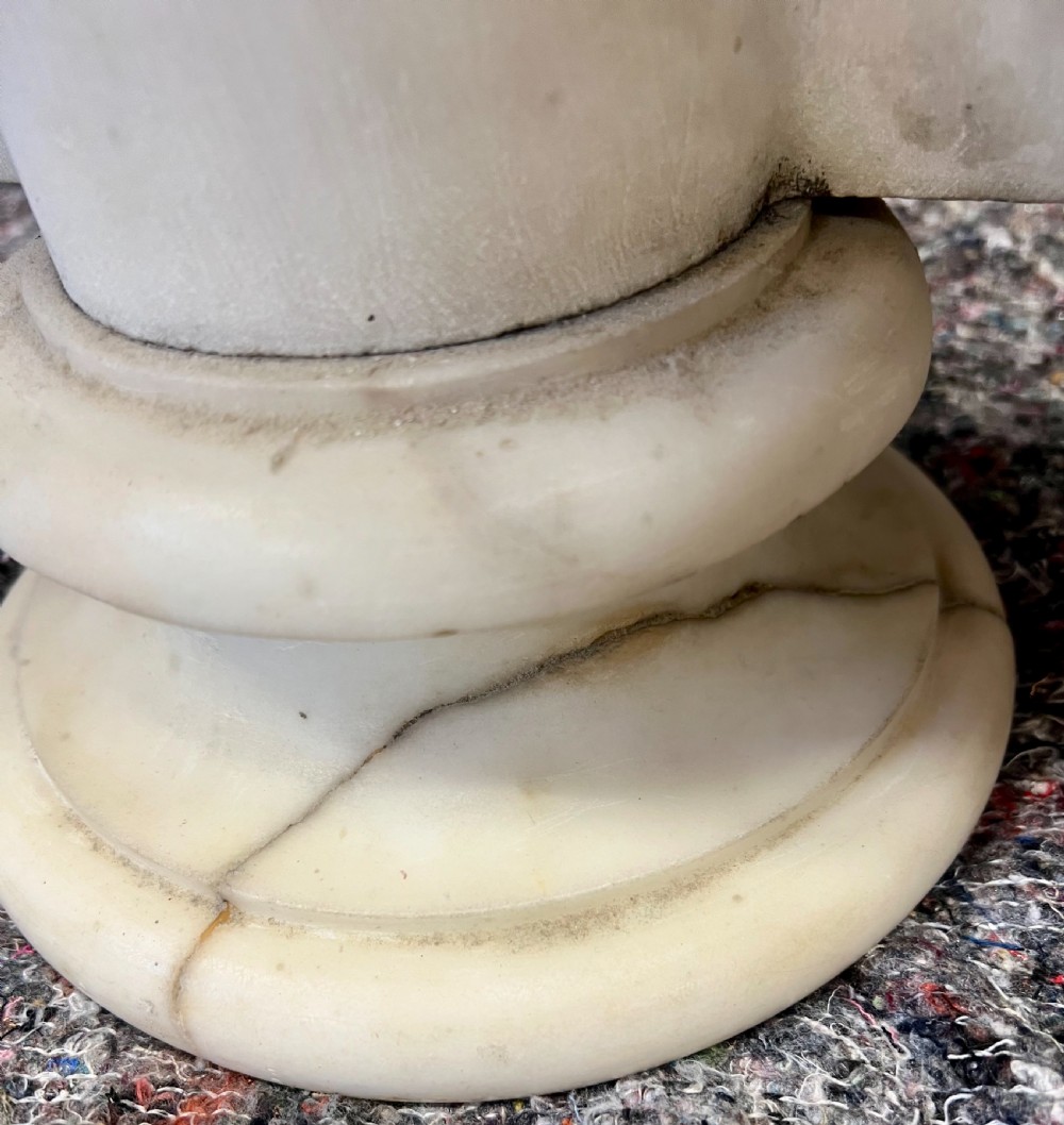 Beautifully Modelled Carrara Marble Bust View VI